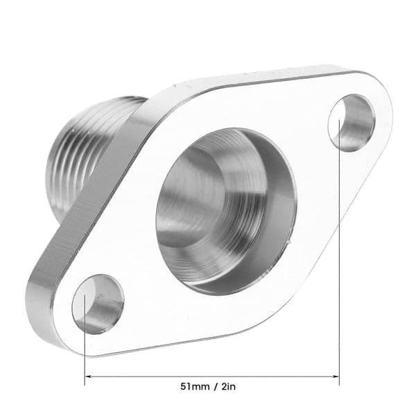 2in AN12 Olie Retur Flange Adapter Aluminium Legering Fitting Passer til Garrett T3 T4 T04B T04E