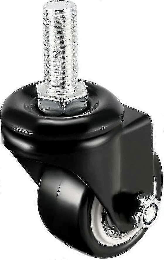 Sourcing Map Svingbare Hjul 1.5 Tommer PU M10 X 25mm Gjenget Stamme Svingbare Hjul