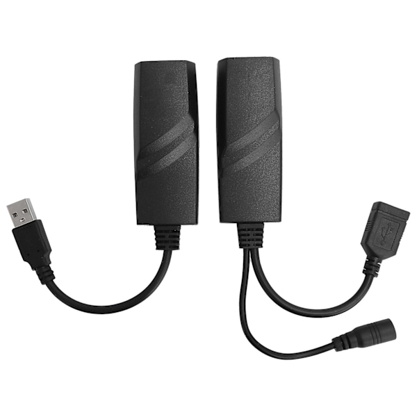 Netværksforlængerkabel USB2.0 til RJ45 Adapter Konverter Extender CAT5E / CAT6 100-240V US Stik