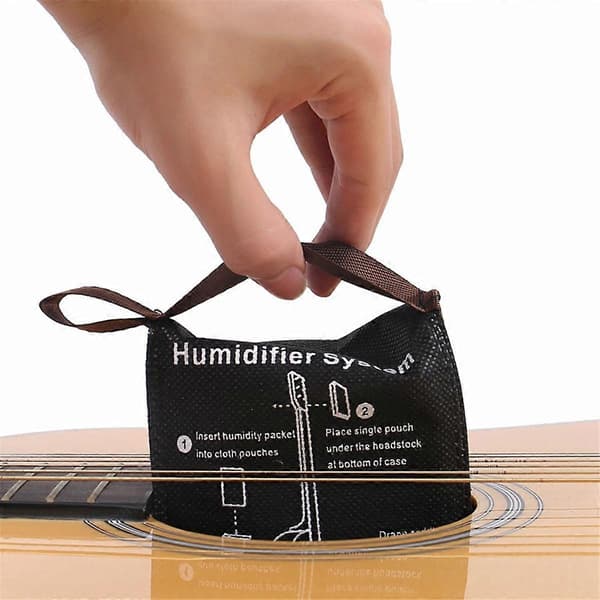 Gitarr Automatisk Luftfuktare Set Akustisk Gitarr Tvåvägs Luftfuktighetsjustering Paket Klassisk Folk