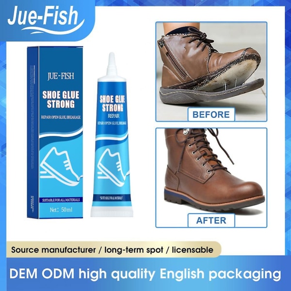 50ml Sterk skolim Fix Slitte Sko Reparasjon Lim Joggesko Boot Sole Bond Adhesive Shoemaker
