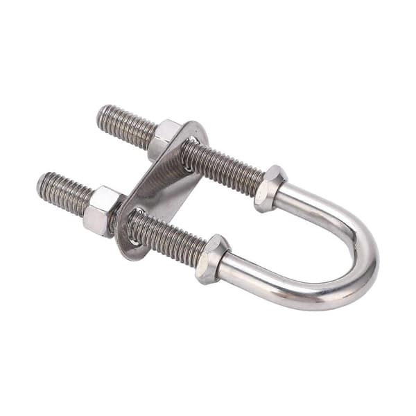 Marine U-formet bolt bøjleøje 304 rustfrit stål sølv rustbestandig båd yacht hardware