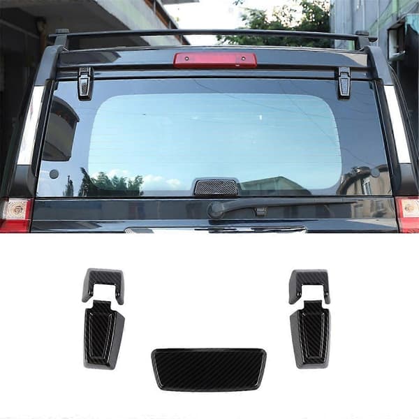 Til Commander 2006-2010 Bil Bagrude Glas Hængsel Dæk Trim Sticker Tilbehør ABS Kulfiber