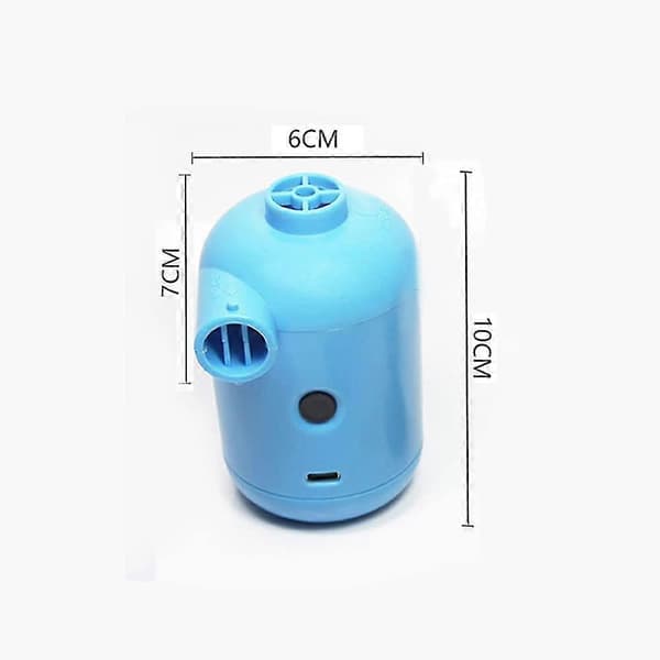 Sähköinen ilmapumppu, 2 in 1 sininen USB kannettava