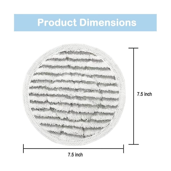 Reserve Mop Puder til S7001, S7000amz, S7000 S7001tgt S7201 Serie, Alt-i-én Skrubbe Mop Puder