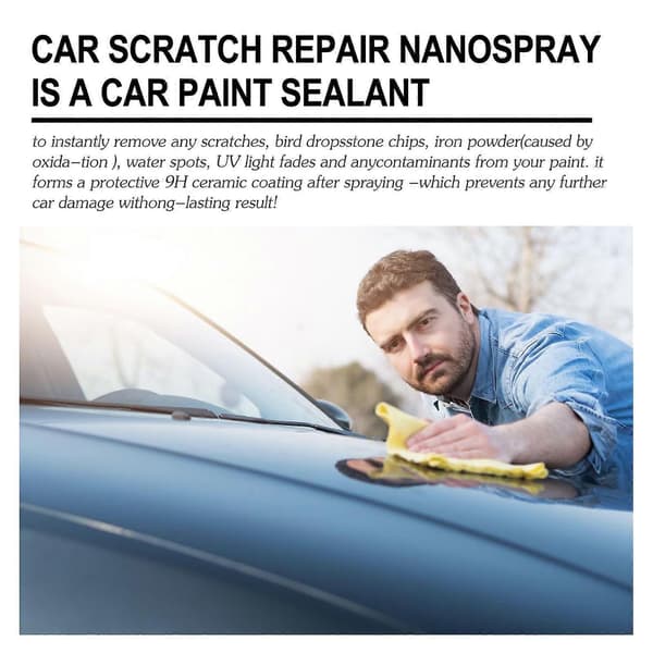 Bil ripefjerner, Nano Coating Agent Spray Klut Sett Ripeviskelær Overflatereparasjon