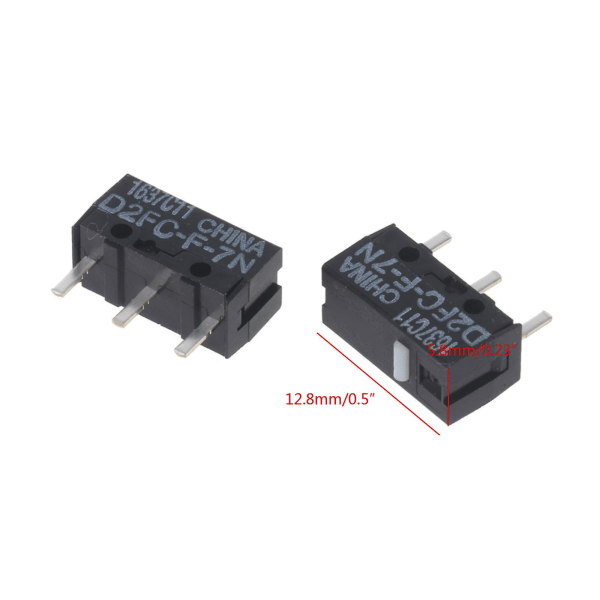 2 stk/10 stk mus mikrobryter D2fc-f-7n Life For Mus klikkknapp