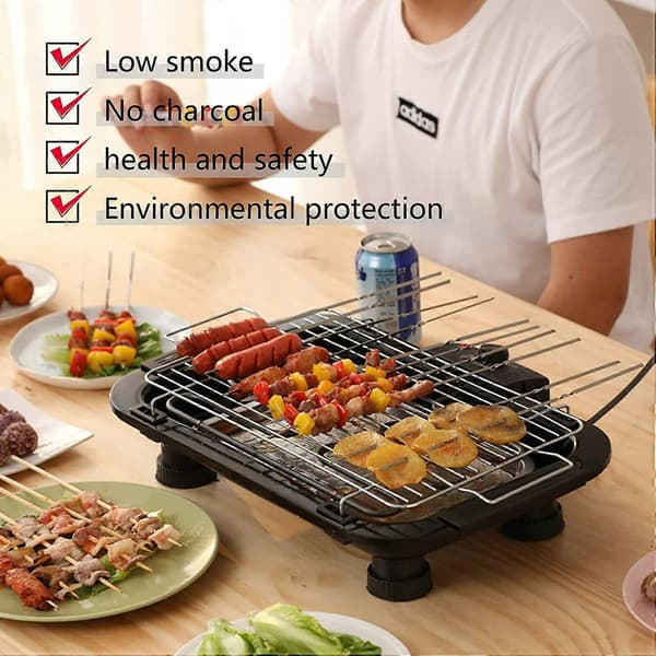 Sähkögrilli Savuton Grilli Teppanyaki Sisä-/Ulkokäyttöön