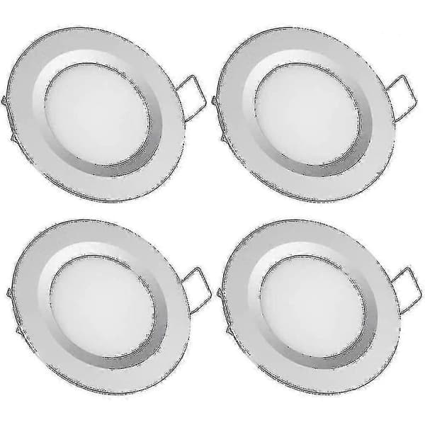 Autocamper Båd 12v 4 X Led Indbyggede Loftslamper, 3w 3200k Dæmpbare Downlights Zkw