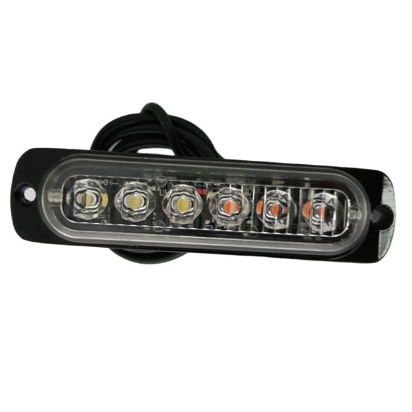 2 stk LED-strobelys advarselslys strobegrill blinkende lysstang lastebil bil beacon lampe trafikklys 1