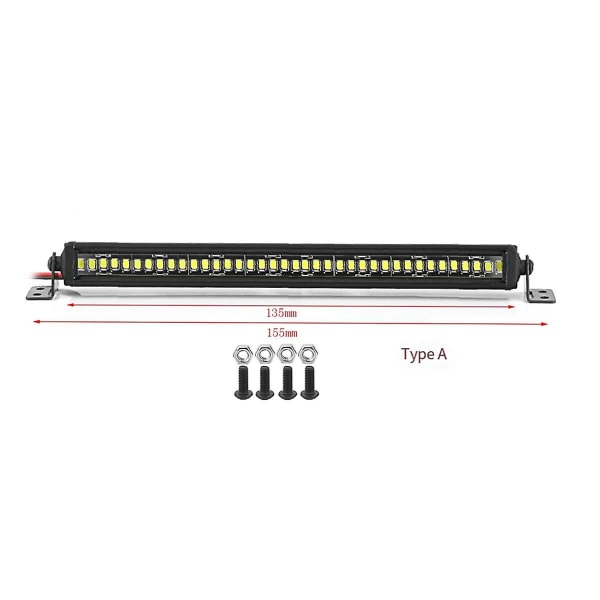 RC Bil Taklampe 24 36 LED Lyslist For 1/10 RC Crawler Axial Scx10 90046/47 Scx24 Wrangler D90 Tr