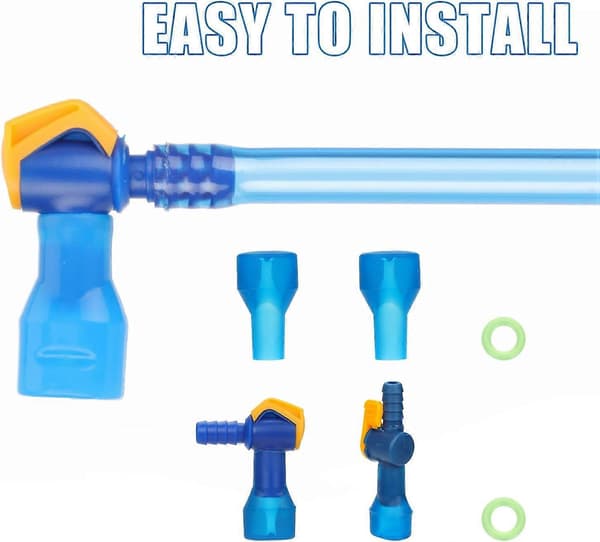 9 stk. Bite Valve Erstatning for Camelbak, Blå Blære Erstatning med Høyre