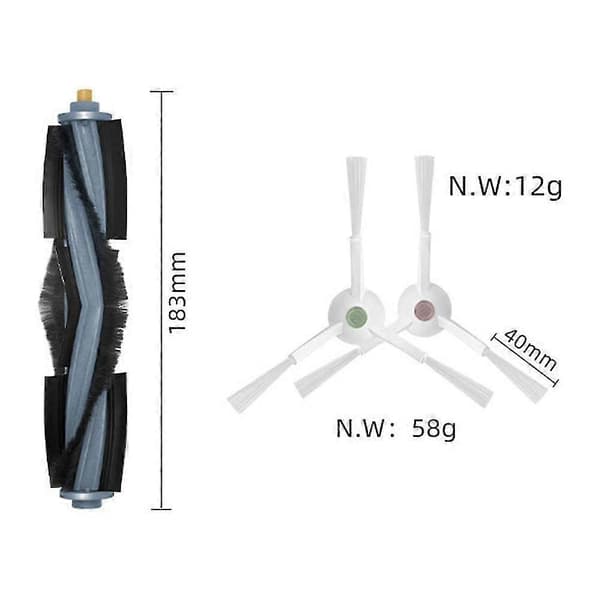 Hovedsidebørste Hvide Hepa Mopper Til Ecovacs Deebot T10/t10 Turbo