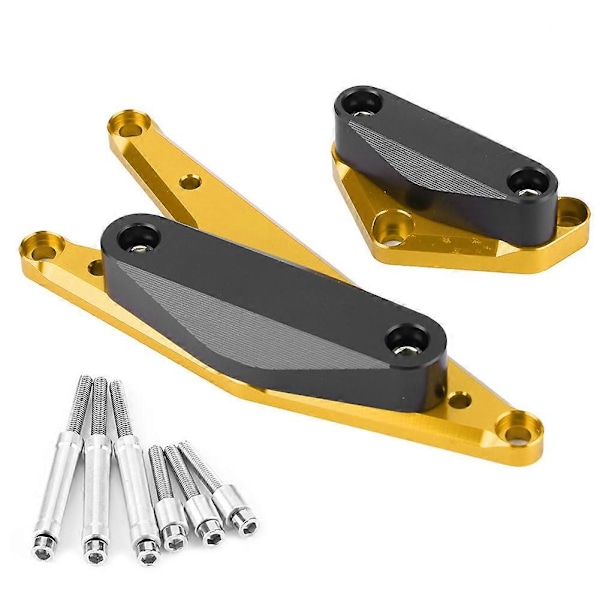 Antikollisions Motorskydd Crash Guard Ram Skydd Slider Fodral Passar Suzuki Bandit GSF1250 GSX1250FA (Guld)