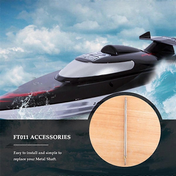 FT011-12 Stålrør Rørmontering Metallaksel Reservedeler Komponent for FT011 RC Båt Speedbåt Tilbehør