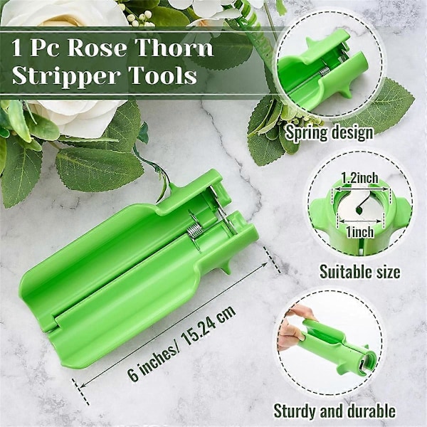 3-delt Rose Thorn Stripper Verktøy Tornfjerner for Roser