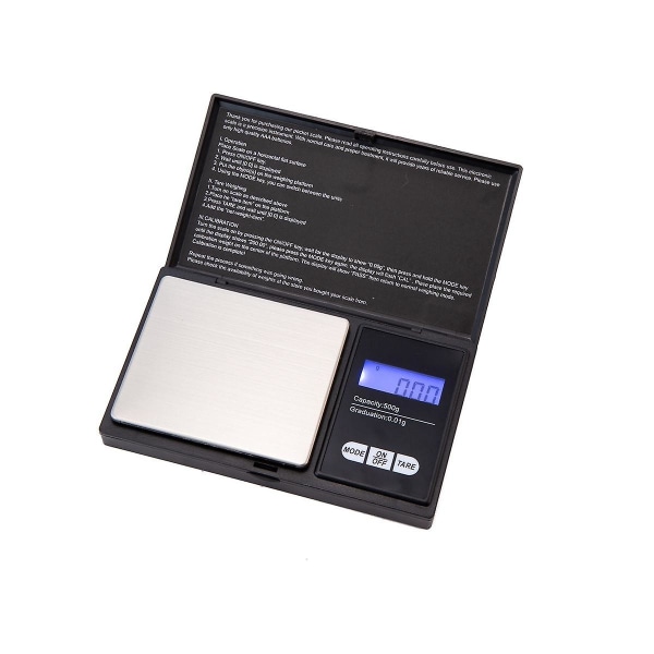 Digital lommevægt 100g-0,01g minivægt elektronisk målervægt Elektronisk vægt bordvægt Kitc