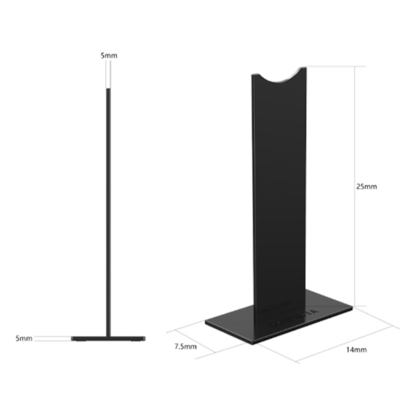 Onikuma Hodetelefonstativ Hodetelefonstativ Abs Solid Base Stativ Svart