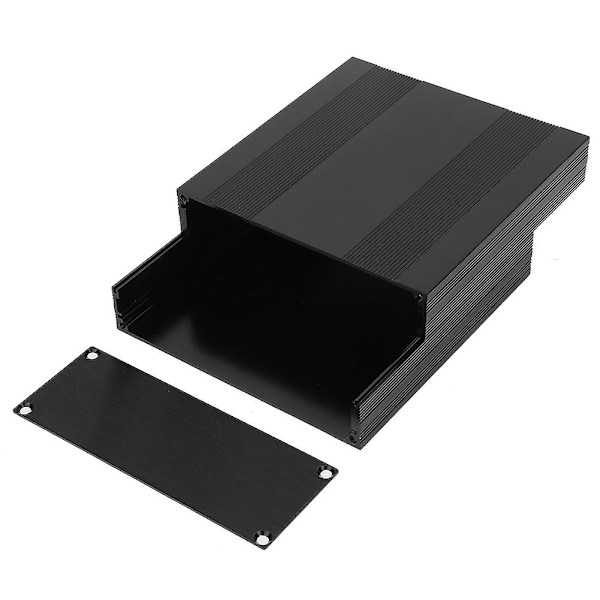 DIY Elektroniikkaprojektin Kotelo - Musta Alumiininen Jaettu Kotelo