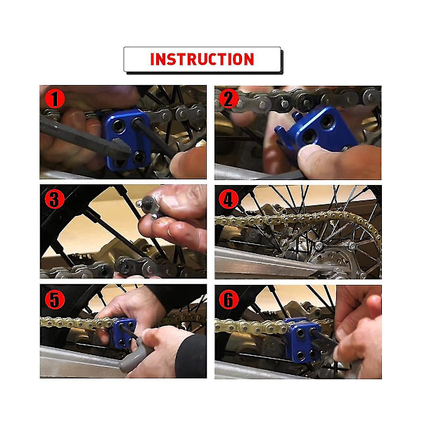 Profesjonelt Master Link Kjedepresse Verktøy 520 525 530 Sideplate Motorsykkel ATV Dirt Bike
