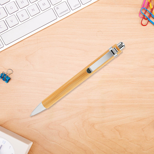 24 stk. Bambus Kuglepen Stylus Kontaktpen Kontor & Skoleartikler Penne & Skriveartikler