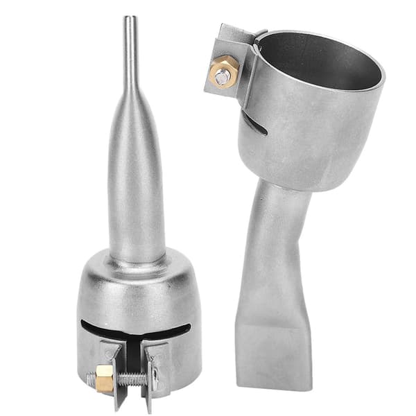 Varmluftpistol Svejsedyse - 2 stk. Rustfrit Stål PVC Plastplade Loddetilbehør