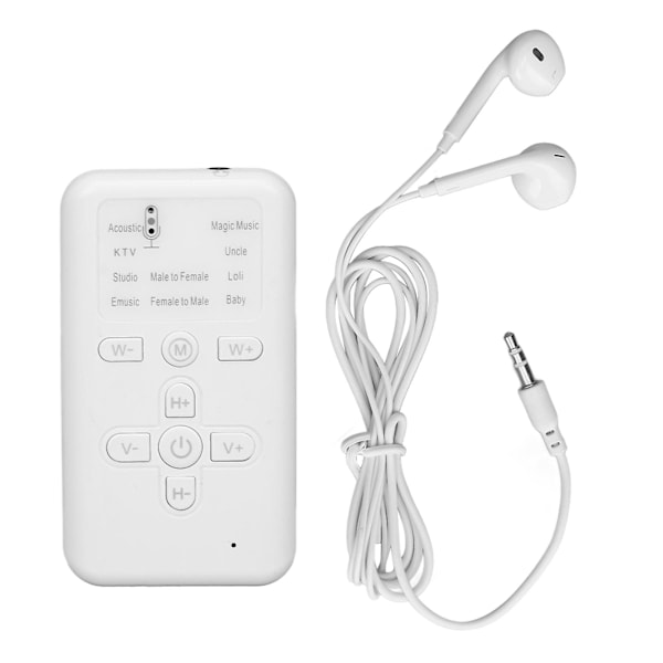 Live Lydkort Stemmeskifter 8 Lydeffekter Plug and Play Håndholdt Mini Stemmeskifter Enhet for Telefoner Nettbrett PC