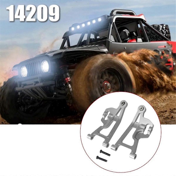RC Bil Foran Nedre Svingarm Komponenter for Go 1/14 14209 14210 H14BM RC Bil Oppgraderingsdeler Sølv