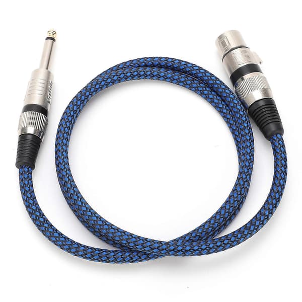 6,5 TS til Hun 6,35 Lydkabel XLR Mikrofon Guitar OxygenFree Kobber til Mixer (3 m 9,8ft)