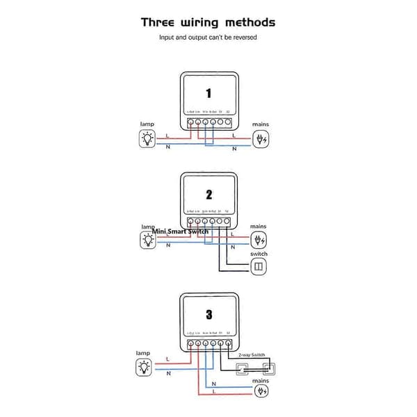Mini Smart Switch 16A WiFi Relämodul Smart Switch Trådlös Strömbrytare Röststyrning För Smart
