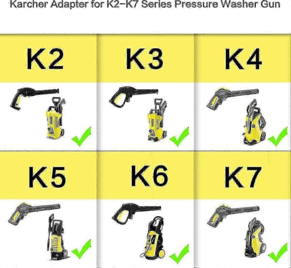 Højtryksrenserdyser til Karcher K2 K7 med vinklede spidser