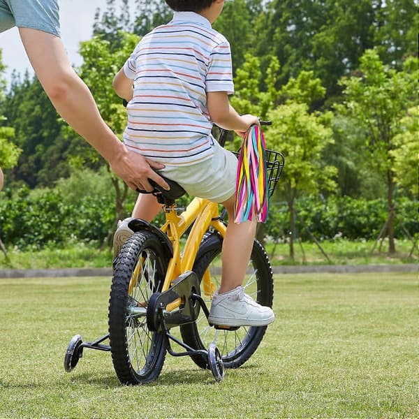Regnbue cykel streamers til børn - 1 par farverige cykelgreb kvaster