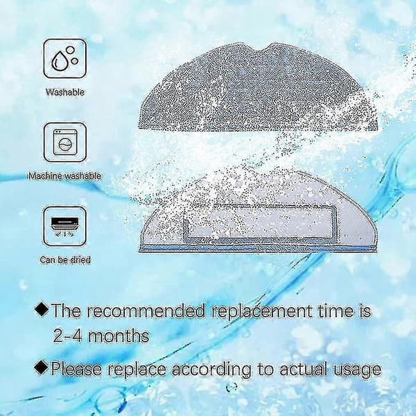 10 st Moppdynor För Xiaomi Roborock S7 T7s T7 Plus Mikrofiberdyna -T