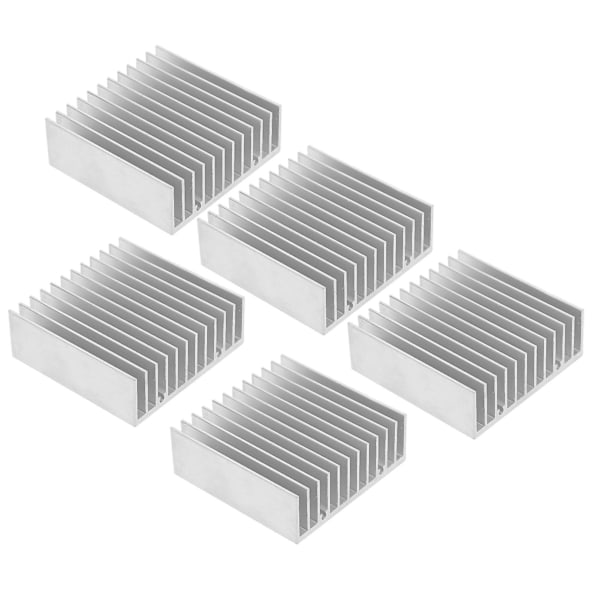 Aluminium Køleplade Køleradiator til CPU Køler - 5 stk.