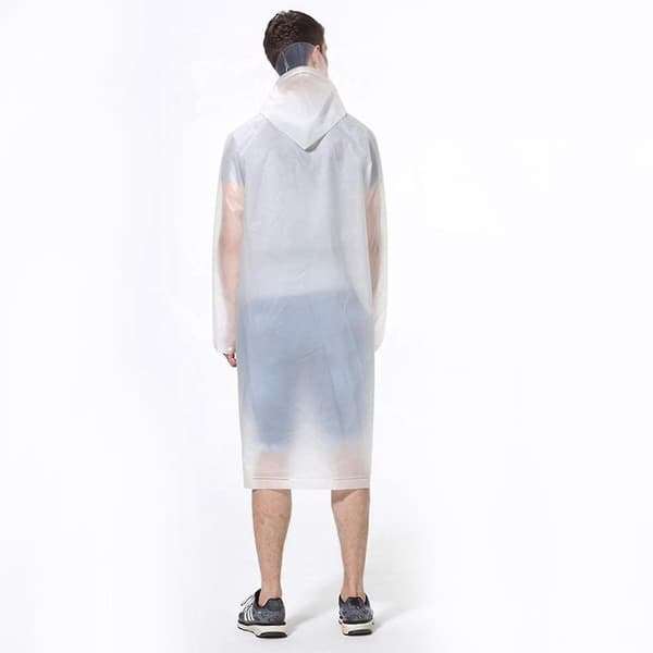 Regnrock 2-pack Regnponchos för Män Kvinnor Vuxna Återanvändbara Bärbara Regnkläder Vattentäta med Elastisk