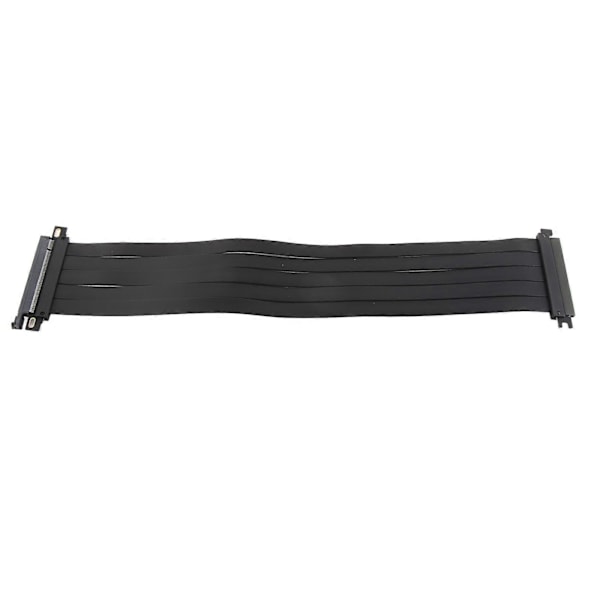 PCIE 4.0 X16 Ekstremt Fleksibelt 180 Graders Højhastigheds GPU Forlængerkabel Riserkort til RX6900XT RX6800XT RTX3090ti Sort 45cm/17.72in YEMMA