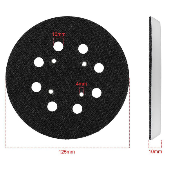 5 tommer 125 mm støvplate med borrelås for Bosch Pex 300 Ae   400 Ae   4000 Ae Sander Elektrisk poleringsdisk