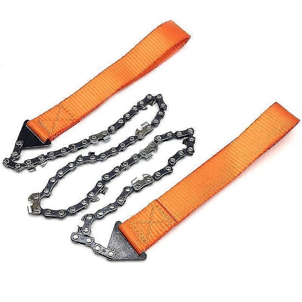 Bærbar kædesav håndsav med faldskærmsreb håndtag multifunktionelt nylon sæt, kabelsav til overlevelsesudstyr, camping, jagt.