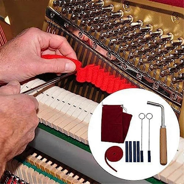Professionell Pianostämningsset, Pianostämningshammare Dämpare, Pianostämningsverktyg