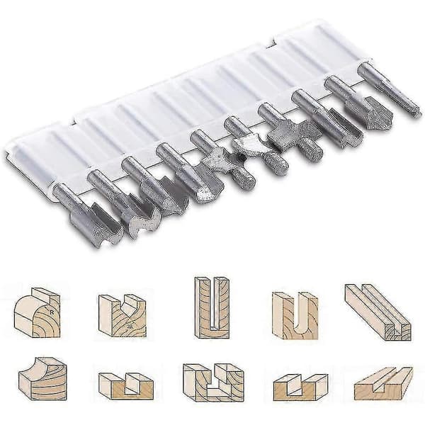 20-pack HSS-fräsar med karbidspetsar för Dremel-fräsar, 1/8 tum (3 mm) skaft för Dremel Pro