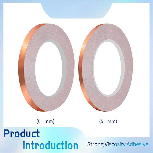 6mm Kobberfolietape til Glasmosaik (2 ruller)
