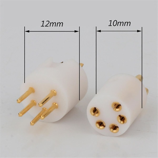 Turnlabe 5-polet M Din Forgyldt Stikkontakt, Grammofon Tonearm 5-polet Han Din Stikkontakt Til Reg