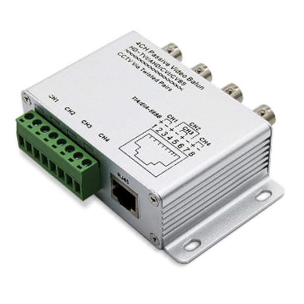 Passiv Video Balun til Tvi Cvi Ahd Kameraer Cctv Via Twisted Pairs Utp Video Balun 4ch Transceiver