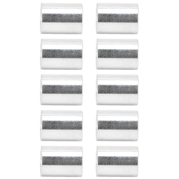 10 st Aluminiumlegering Distans Rund Ogängad Stödtillbehör Ytterdiameter 6mm Längd 8mm