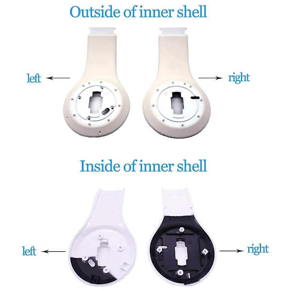 1 Par Ørepropp-Innside Skallutskifting for Studio 3.0 Trådløse Hodetelefoner Reparasjonsdeler Satin Gull