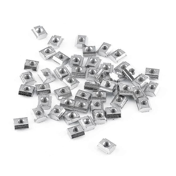 EU20 M4 Nickelpläterad T-spårsmutter i kolstål för aluminiumprofiltillbehör