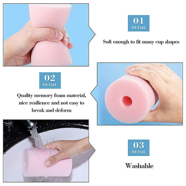4 Storlekar 8 Stycken Kopptumsfoam Tumbler Insatser För 1/2 Tums PVC-Rör Tumbler Insatser För 10 Oz Till