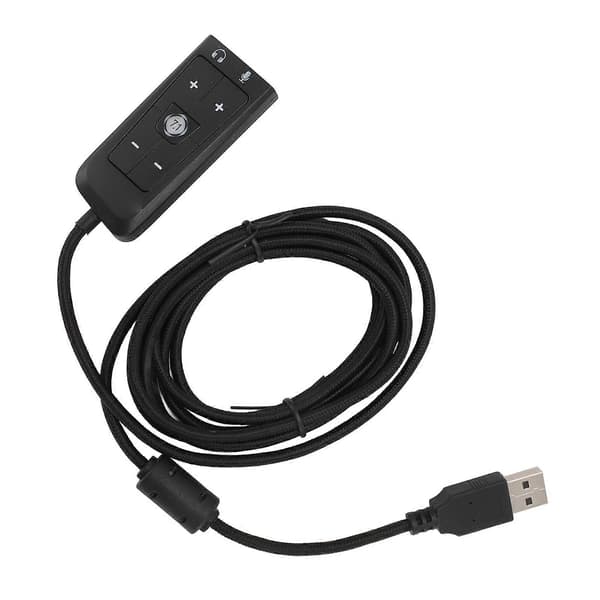 USB til 3,5 mm Jack Lydkort Adapter med Hovedtelefon- og Mikrofonstik til Kingston HyperX Cloud II