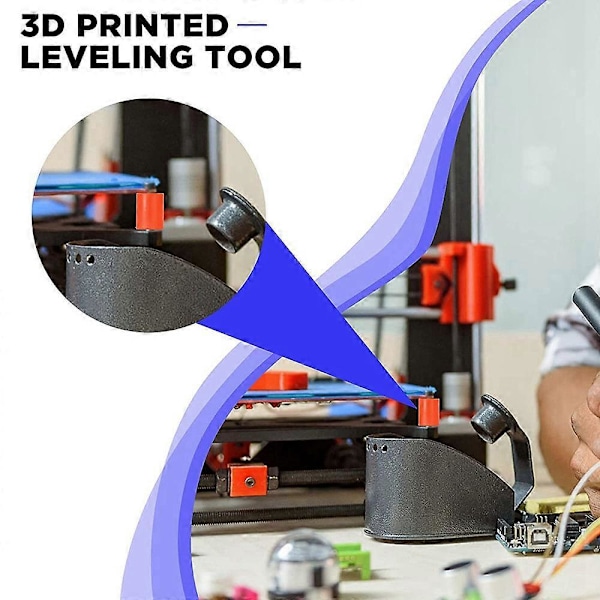 12 st 3D-skrivare Värmebäddsdelar Silikon Nivellering Solid Bäddfäste Värmebeständigt Kompatibelt med CR-10 Ender 3 Connect