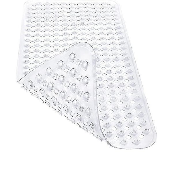 Halkfri Transparent Badrumsmatta - Mögelresistent & Maskintvättbar